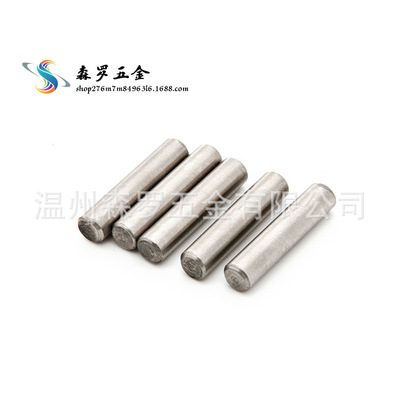 厂家直销 304不锈钢圆柱销 实心圆柱销钉 带孔定位销子 滚花销轴