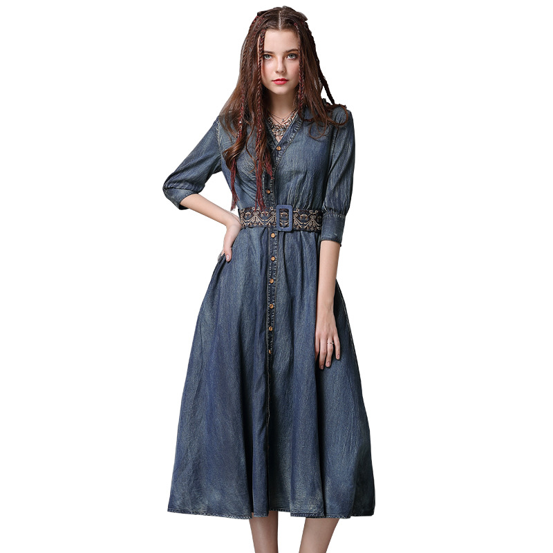 Robe femme LIAOSHI KEER QIAOWA       en Cow-boy - Ref 3326840 Image 5