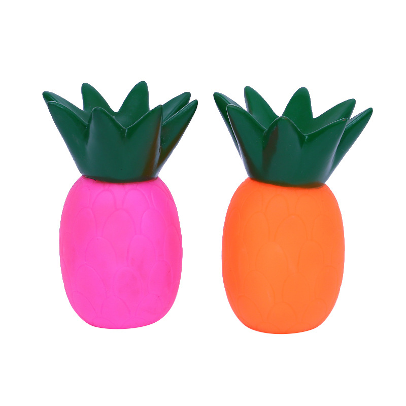 Nuevo perro mascota juguete vinilo sonido juguete fruta piña fábrica en stock al por mayor transfronteriza suministro directo