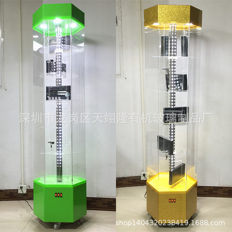 亚克力饰品店模型玩具产品展示柜化妆品旋转货架展示旋转展示