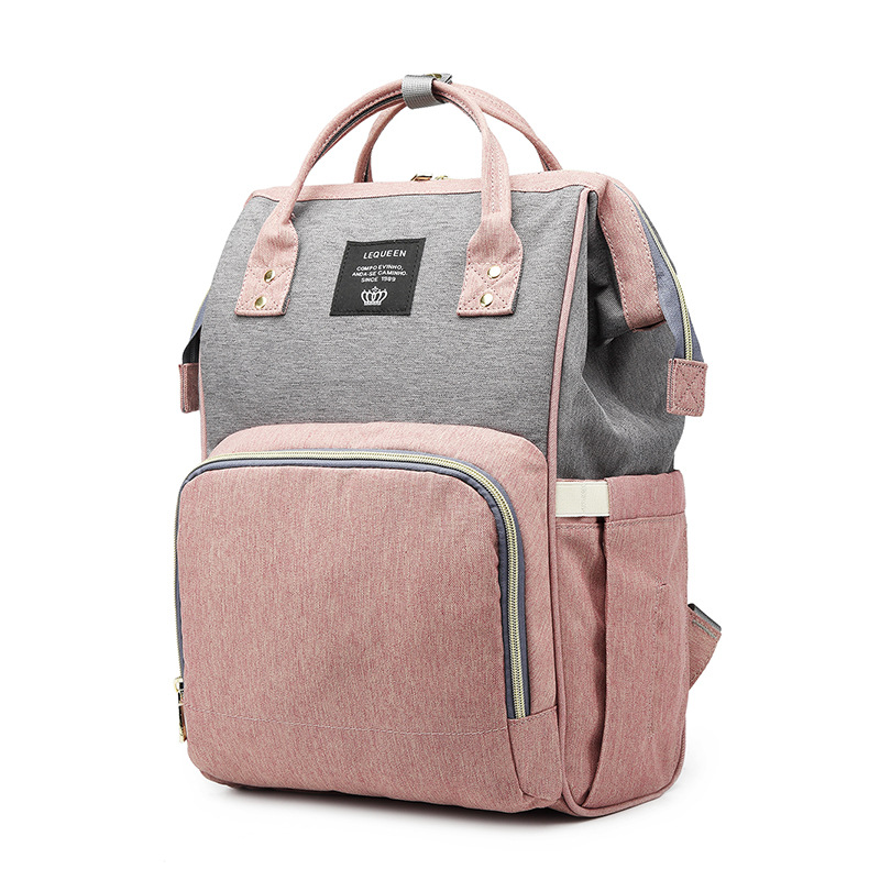 LEQUEEN Mummy Bag Multi-functional Large Capacity Fashion Backpack Mother Bag Pregnant Women's Backpack Maternal and Baby Bag