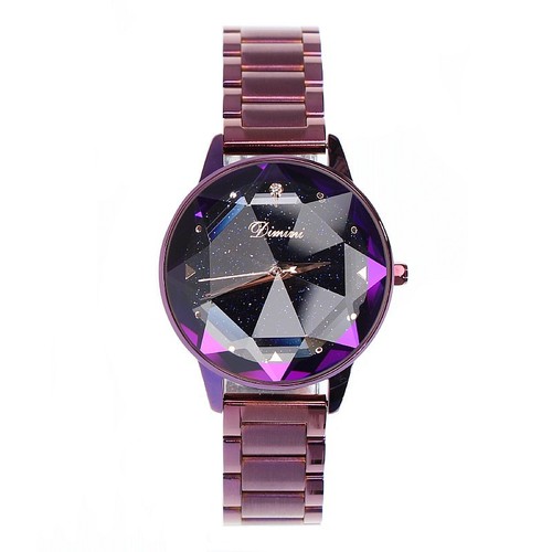 Timminy women's new style women's watch fashionable women's style trendy atmosphere starry sky purple steel belt women's watch