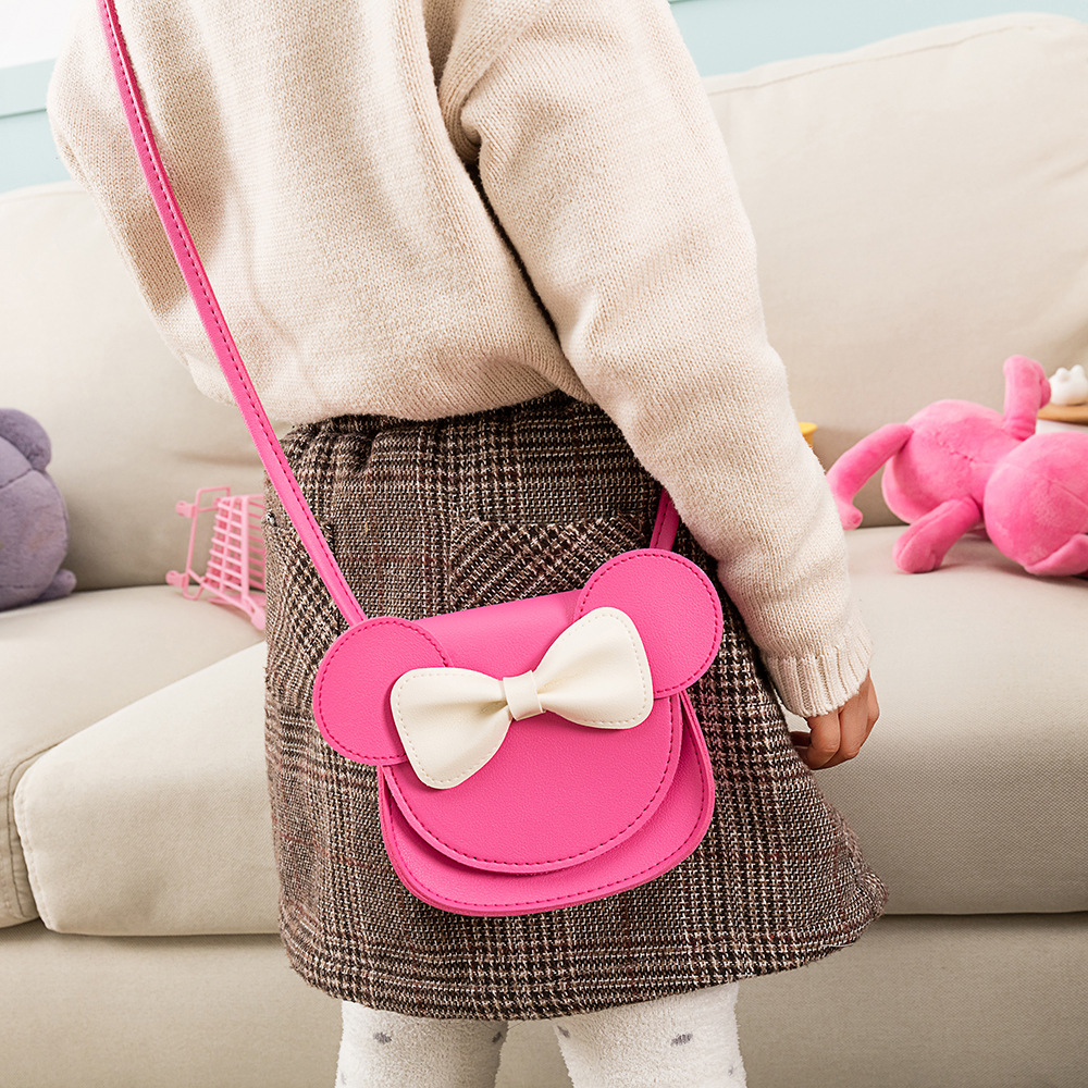 Nuevo bolso lindo del arco estilo coreano de las niñas de moda bolso de hombro crossbody bolso de la manera de los niños al por mayor