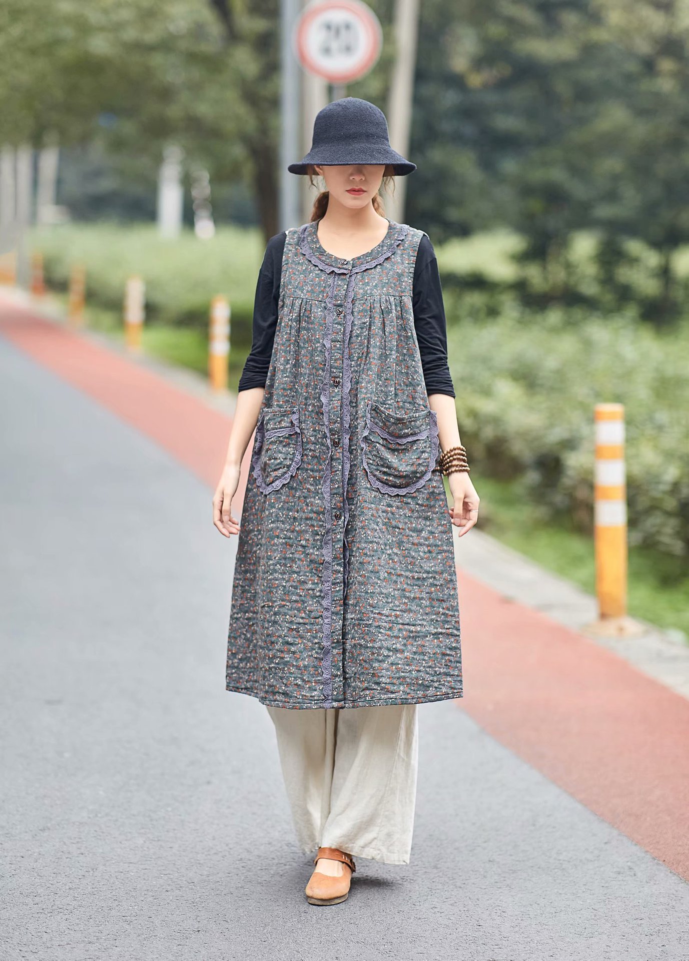 Gilet femme en Coton et lin - Ref 3316259 Image 13