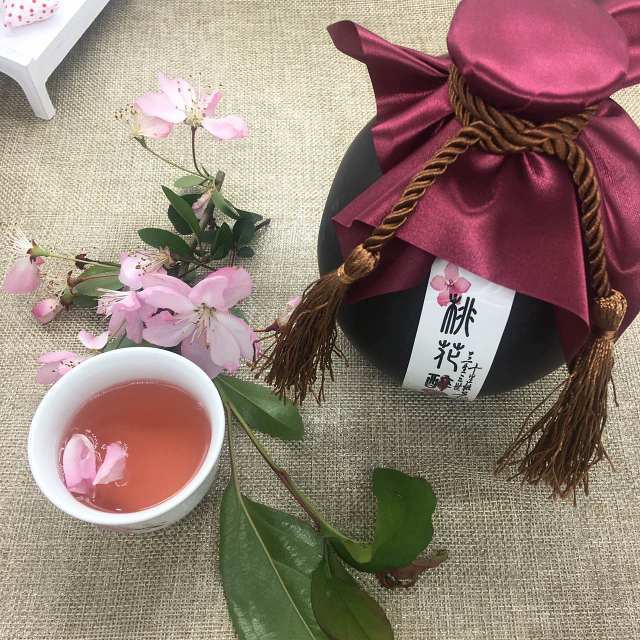 沈姑酿 桃花醉糯米酒手工自酿 厂家直供 ＞8度瓷坛装500g