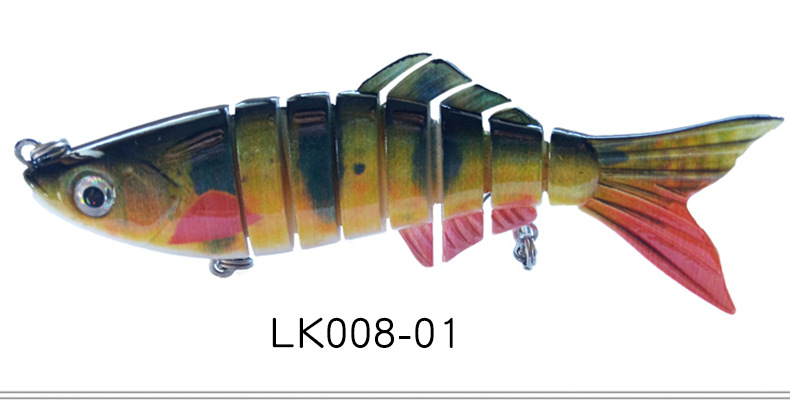 Multi Jointed Minnow Swimbait 9 Colors Hard Swimbaits Fresh Water Bass Swimbait Tackle Gear