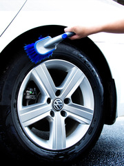 Car wash tool set wheel brush combination household blue tire brush car beauty maintenance cleaning rim brush