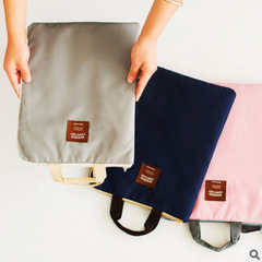 Korean version casual multi-functional multi-layer A4 file bag, shoulderiPad computer bag mobile Oxford canvas briefcase