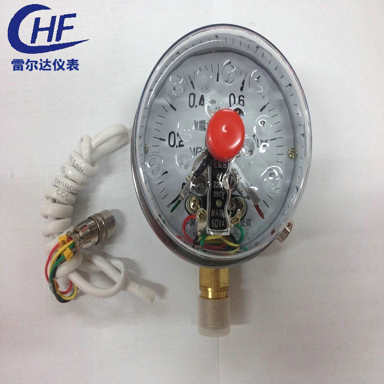 厂家直销 YNXC100雷尔达耐震电接点压力表 磁助电接点压力表防震