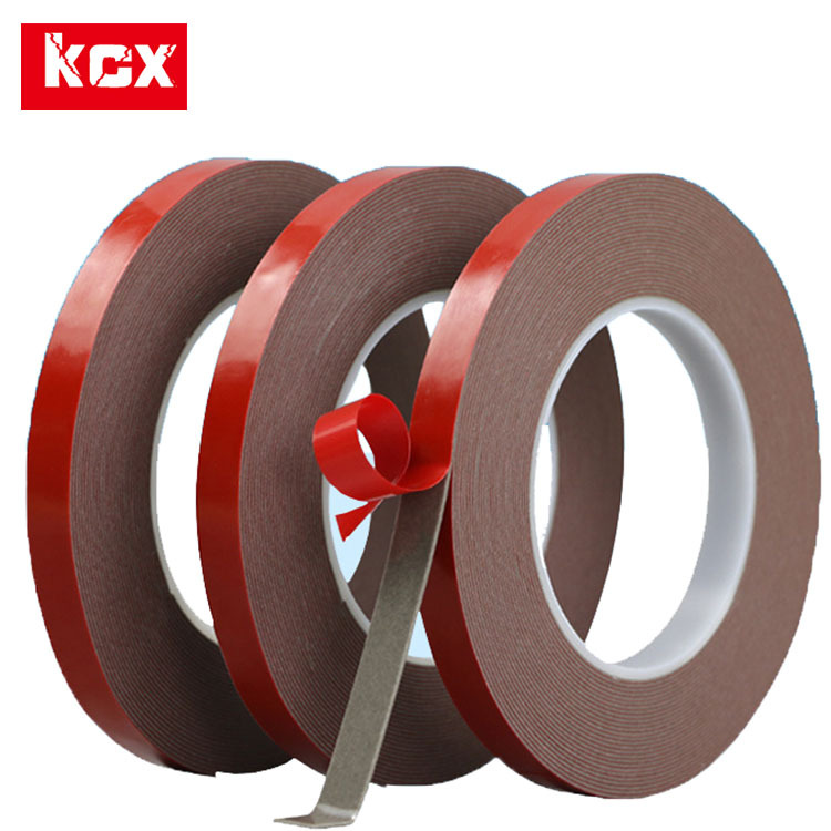 厂家直销1.0mm厚度灰色亚克力双面胶 亚克力防水双面胶 强粘可移