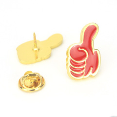 胸章批發 零售 一個起批 公司年終獎勵大拇指點讚造型胸章