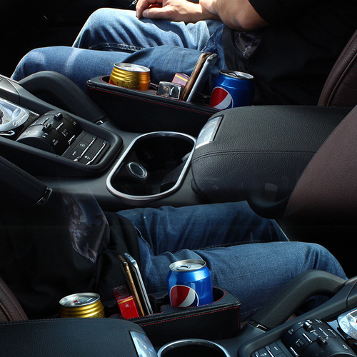 Car seat gap beverage cup holder car water cup holder car seat gap storage leather cup holder interior supplies