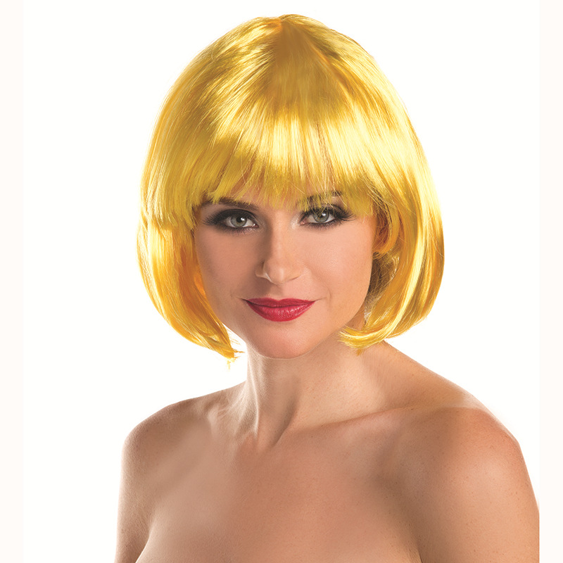 NEWLOOK BW090 Peluca de cabeza Bobo multicolor Moda europea y americana