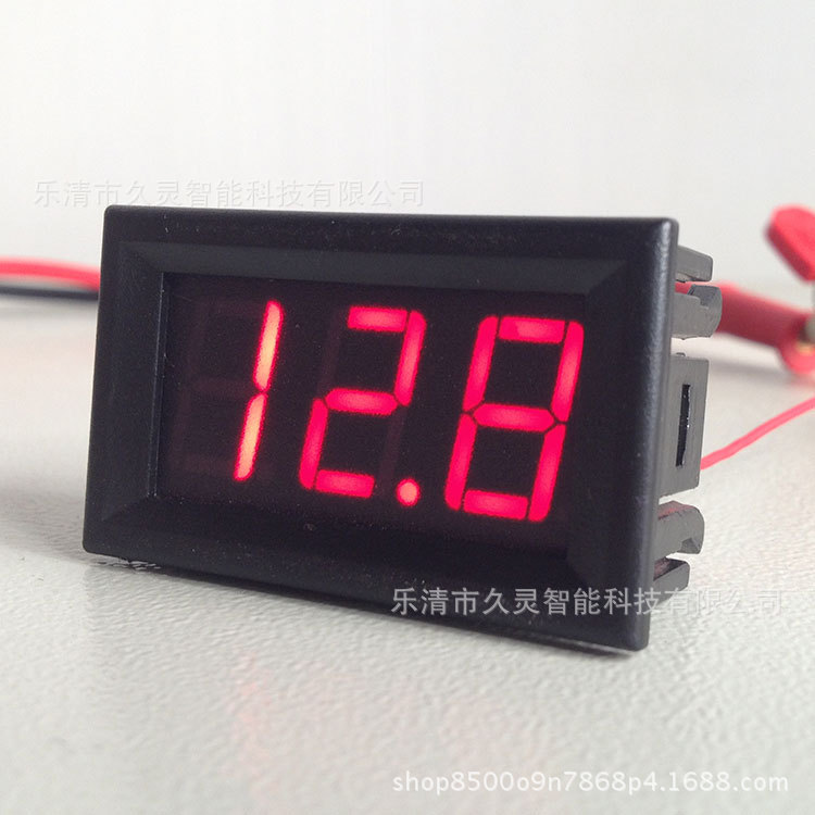 数显直流电压表DV30 0.56 DC2.5-30V 反接保护 两线电压表