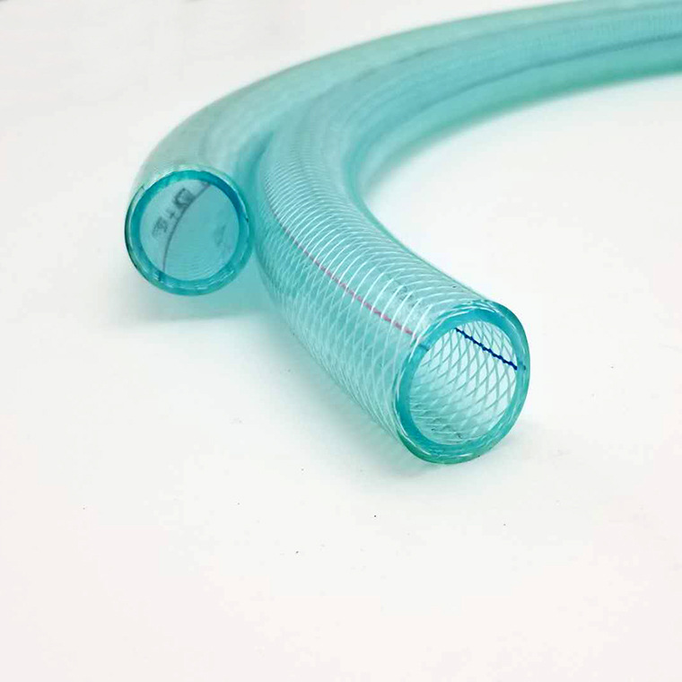 PVC纤维软管 网纹管 夹线管 蛇皮管 蓝色透明线管 厂家直销