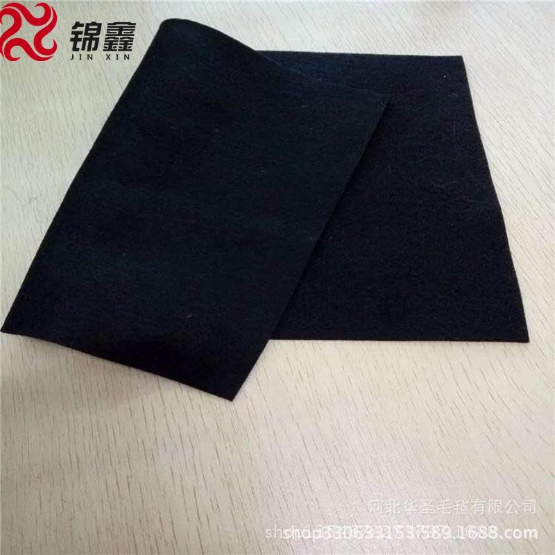 彩色无纺布针刺无纺布毛毡布 1-5mm厚度化纤毛毡垫加硬戟绒布