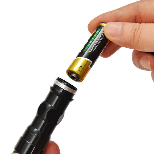 Mini LED bright flashlight for outdoor use, household miniature pocket self-defense aluminum alloy gift box flashlight wholesale