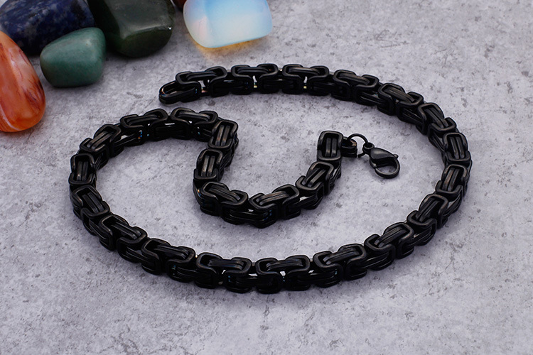 personalized hip hop stainless steel domineering emperor chain men's bracelets in various specifications_voghion.com