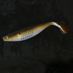 跨境雙魚魚形路亞餌海釣餌T尾美人魚雙色軟餌拖釣餌假餌15CM魚餌