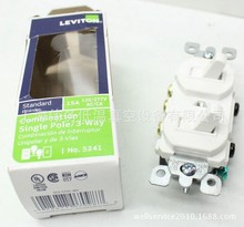 Leviton 5241 Combination Single Pole3-Way 15A Switch White