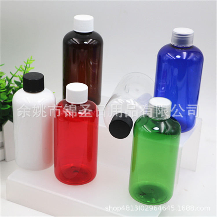 220毫升矮胖款塑料瓶配旋盖，化妆品、沐浴露乳液分装瓶旅行携带