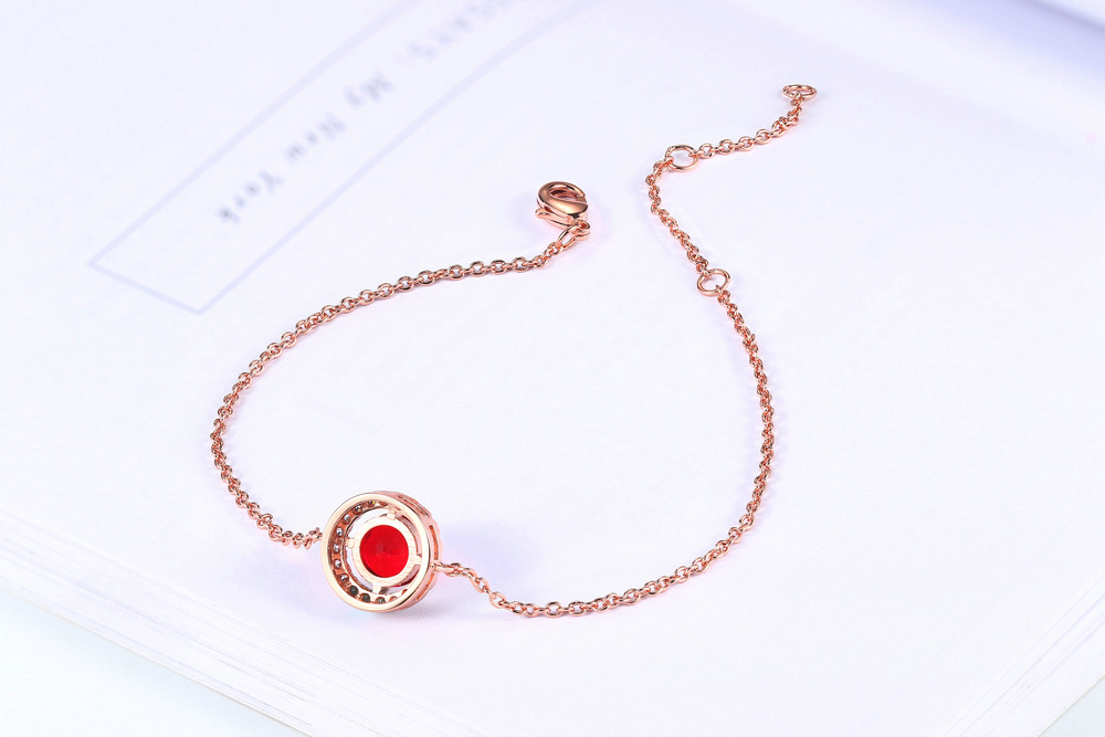 Fashion Geometric Copper Inlay Zircon Bracelets 1 Piece