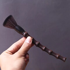 Old bamboo joint pot-raising pen, fine workmanship, non-shedding kung fu tea ceremony six gentlemen accessories, teapot carbonization pot-raising pen, handmade