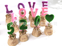 小绿植套装盆栽假花仿真花绢花love家居绿植礼盒清库批发盆景创意