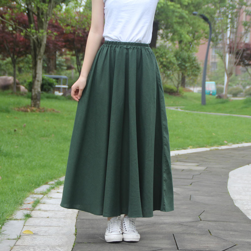 Jupe en Coton et lin - Ref 3441513 Image 4