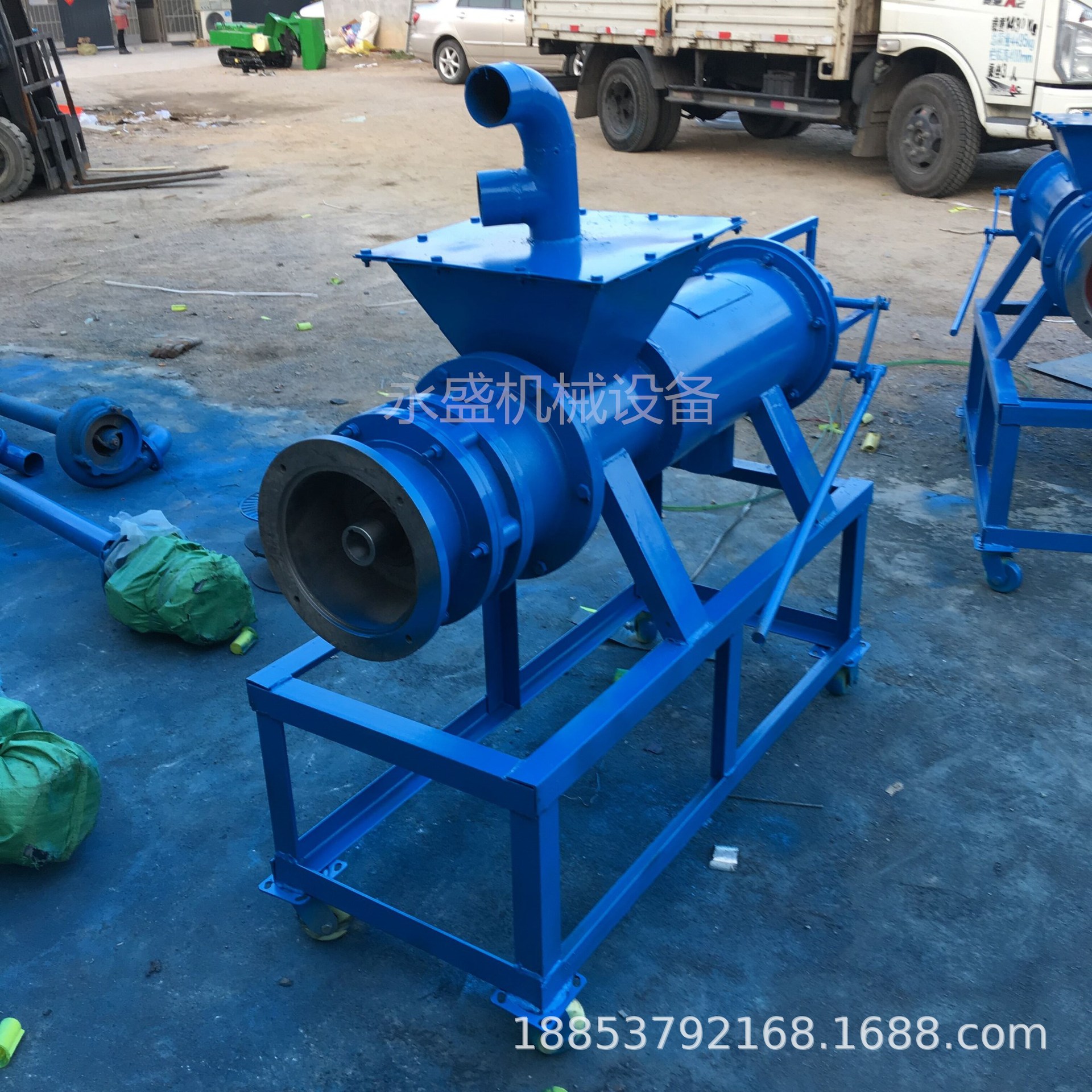 厂家推荐2万只鸡专用加长型干湿分离机 高效率粪便处理设备