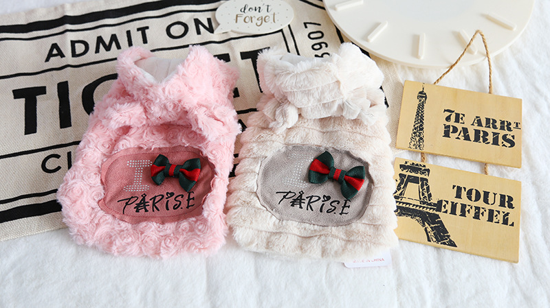 熊耳朵贴布棉服