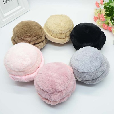 新款可折叠汉堡耳罩冬季保暖耳套男女可伸缩亲子耳暖护耳耳捂批发