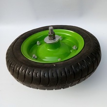 脚轮单轮工矿轮马车轮实心轮充气轮400-8尾轮工业轮板轮通轴轮