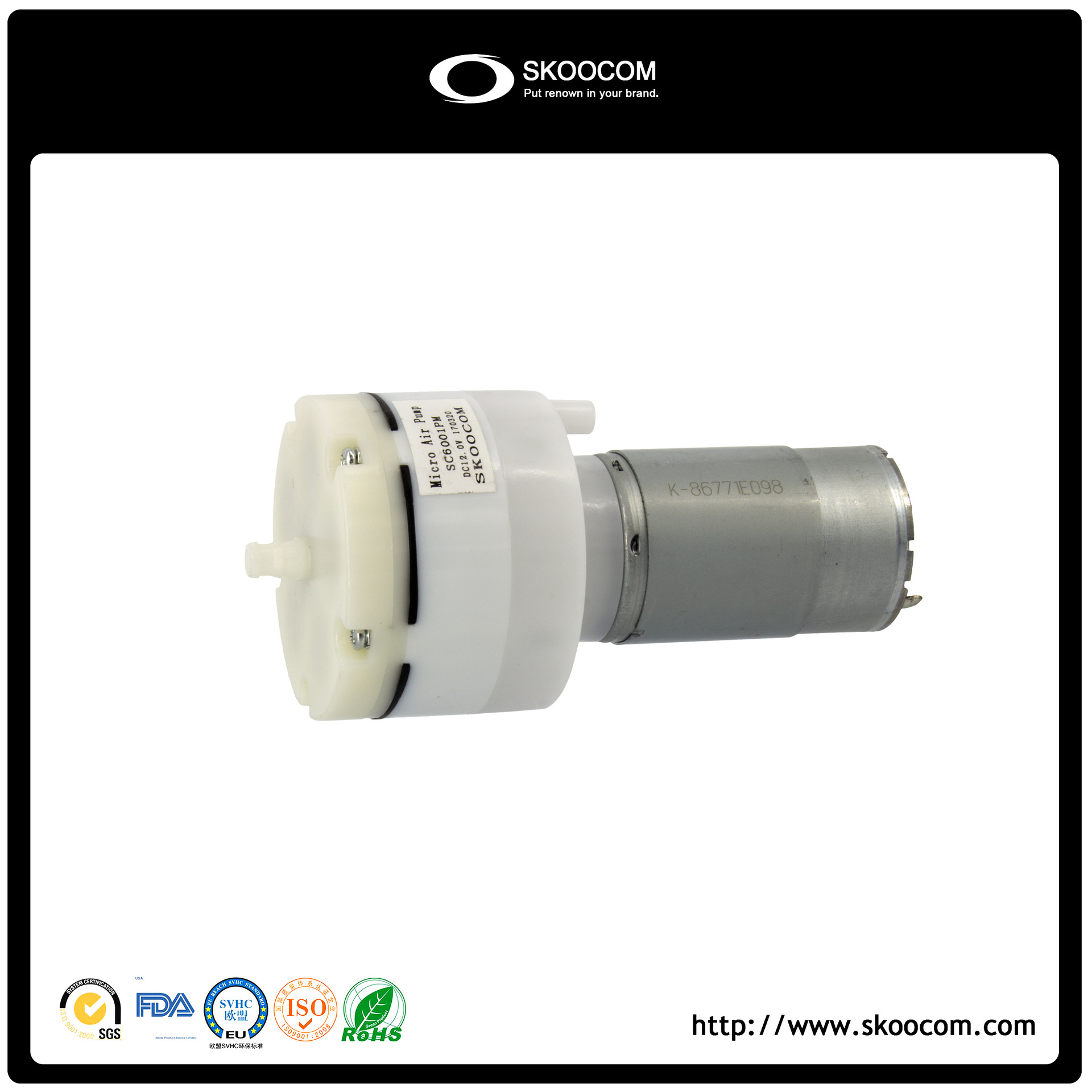 厂家供货微型隔膜真空泵大流量12v24v电动静音吸气泵打气泵批发