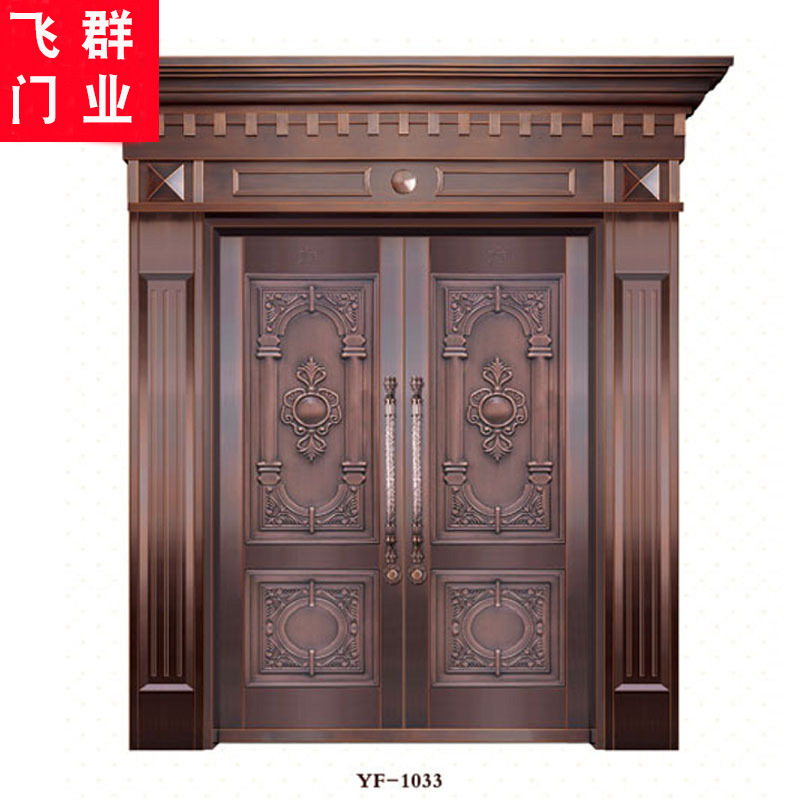 Copper gate villa gate anti-theft door Vestibule Courtyard To fake something antique Pure copper Entrance doors New products