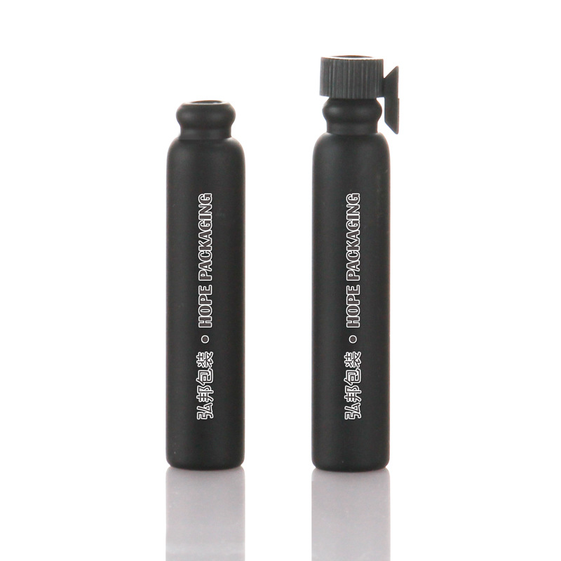 黑色香水试用装玻璃瓶，小黑瓶【可定制其它颜色】