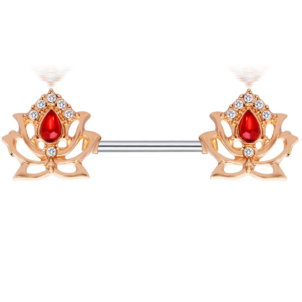 16G labret stud size and finish detail