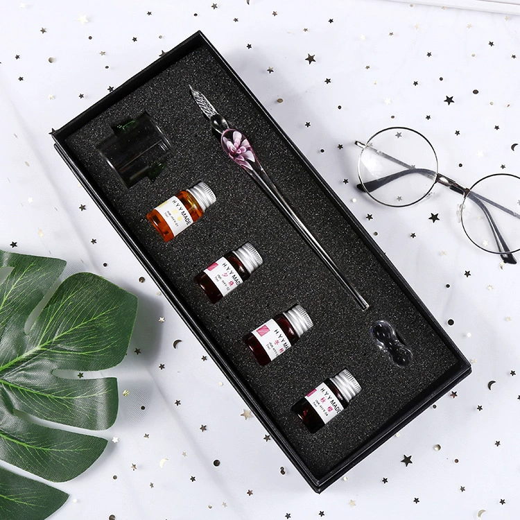 Glass gift-boxed pen, set for students