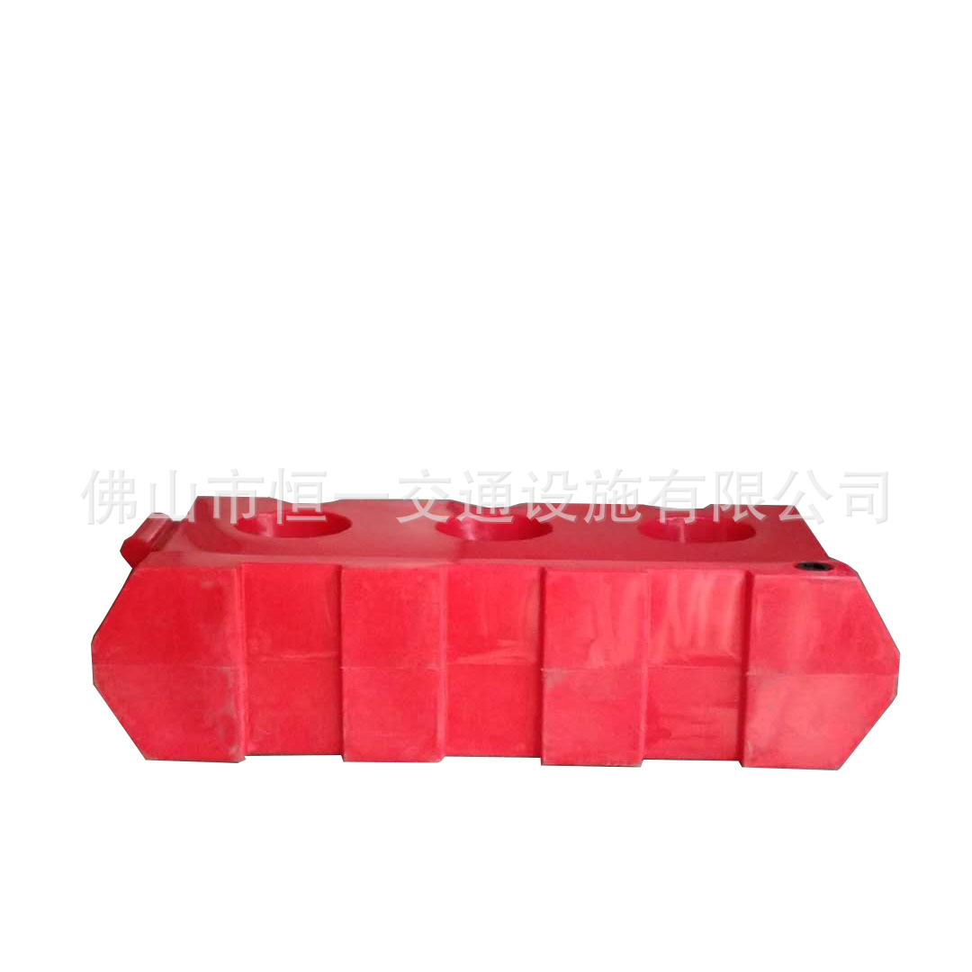 全新料 水马道路施工围栏工地塑料交通隔离墩pvc三孔水马厂家供应