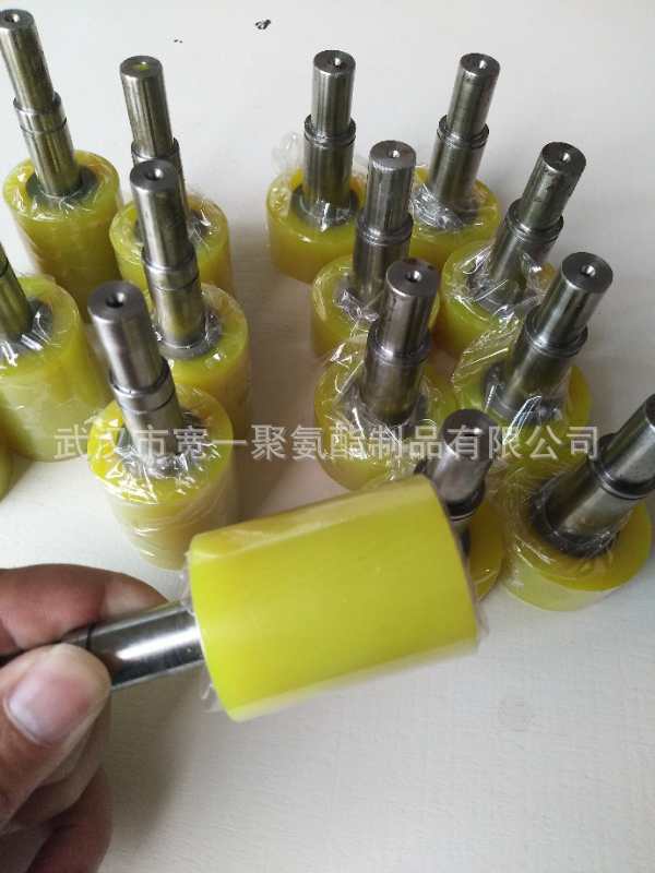 供应湖北武汉机械零件包胶加工，铁芯聚氨酯包胶加工