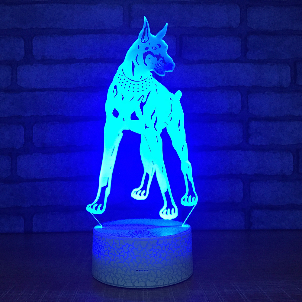 亚马逊爆款 爆裂纹3D灯小夜灯台灯