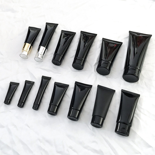 【】10g-200g black soft tube non-light-transmitting delay glue blackhead removing face wash cosmetic tube