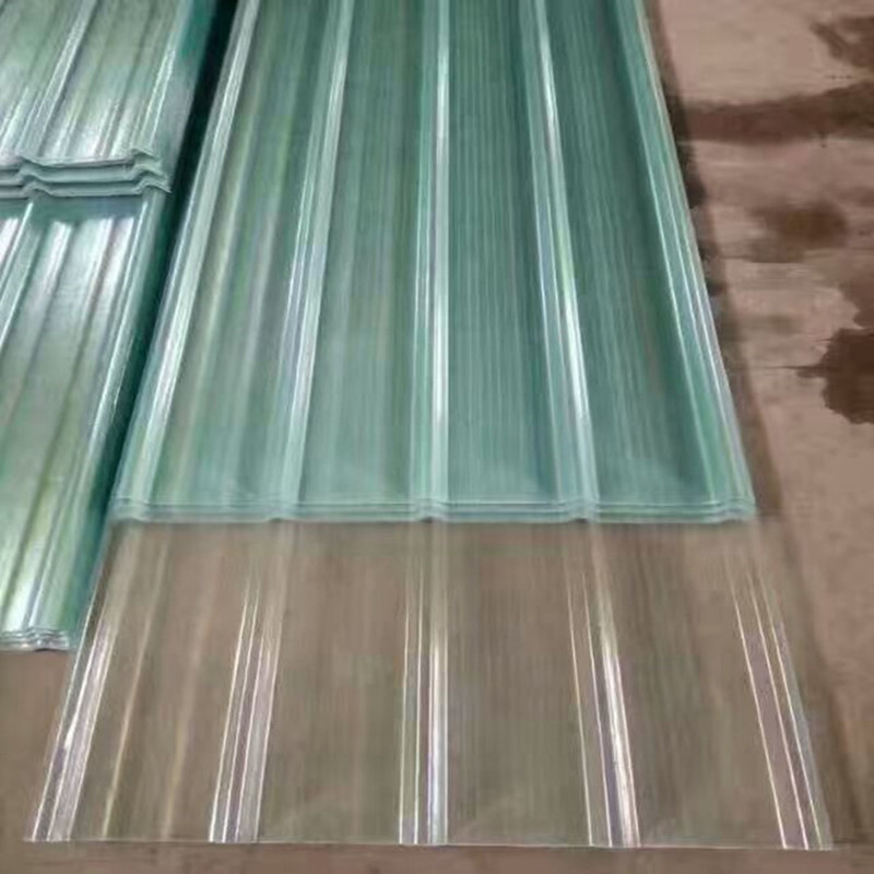 厂家批发销售遮阳棚用玻璃钢透明瓦 厂房屋顶用阳光板760型价格