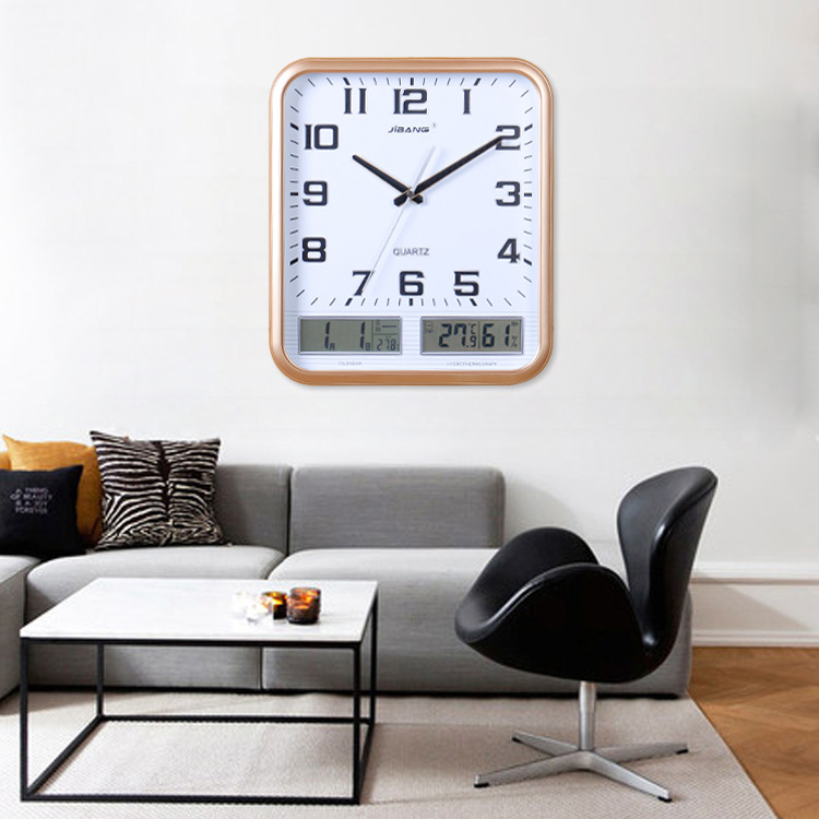 Factory wholesale cross -border hanging clock 12 -inch LED screen…