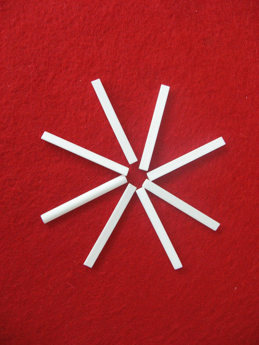 可定制的耐腐蚀96%氧化铝陶瓷半圆棒