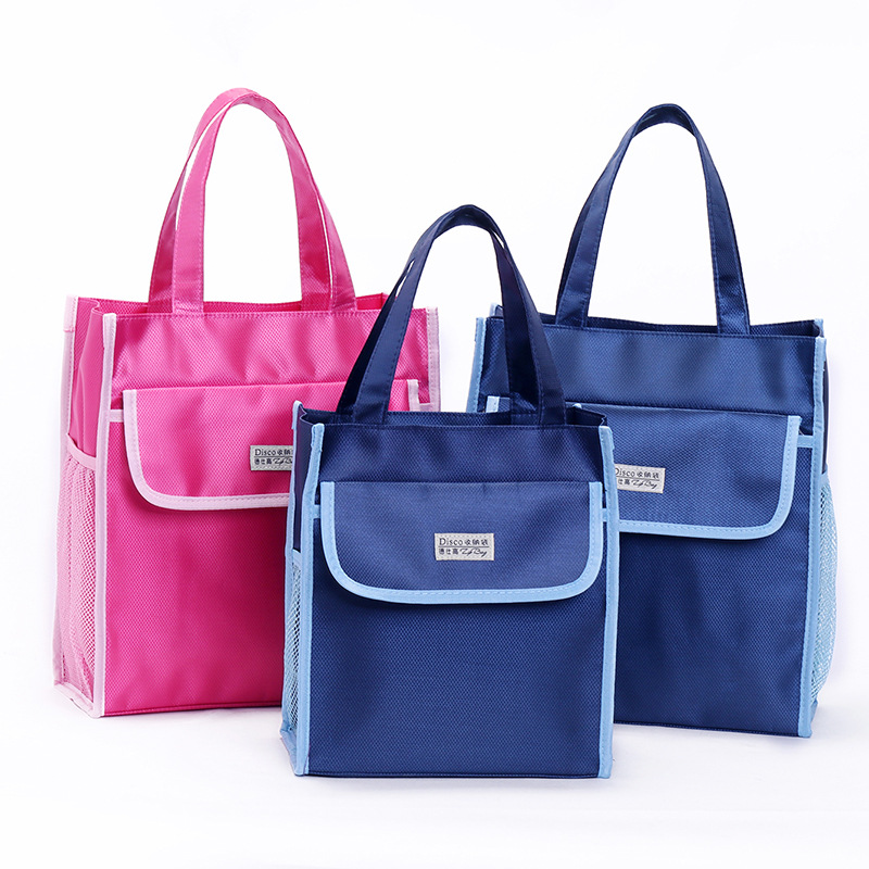 Children's Lunch Box Bag Handbag Korean Style Primary School Students Fresh and Cute Remedy Bag Remedy Bag Document Book Bag