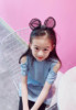 B149-5 with iron wire sequin pentagram mesh bowl hair hoop cute rabbit ears children baby head buckle