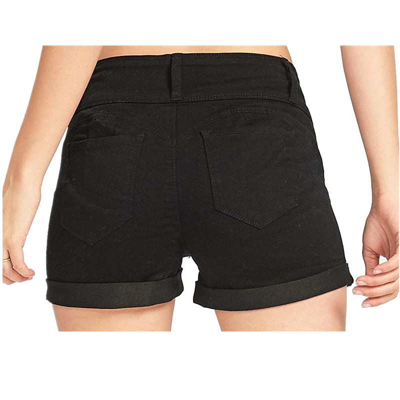 Femmes Du Quotidien Vêtement De Rue Couleur Unie Shorts Jeans Pantalon Droit display picture 12