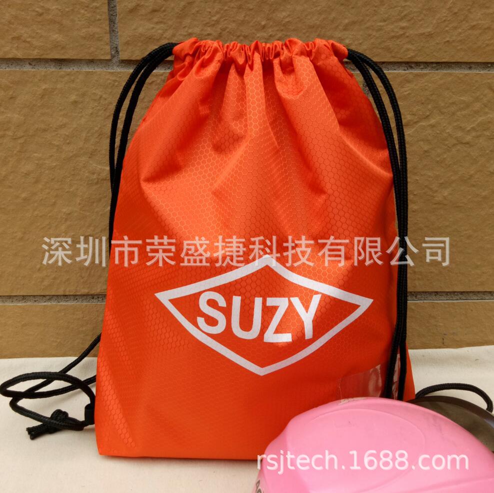 工厂定制防水足球纹束口袋运动背包|ru