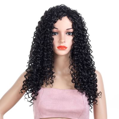 Curly Hair Wigs Wig female long curly hair African wig female small curly high temperature Synthetic wigs wig headgear